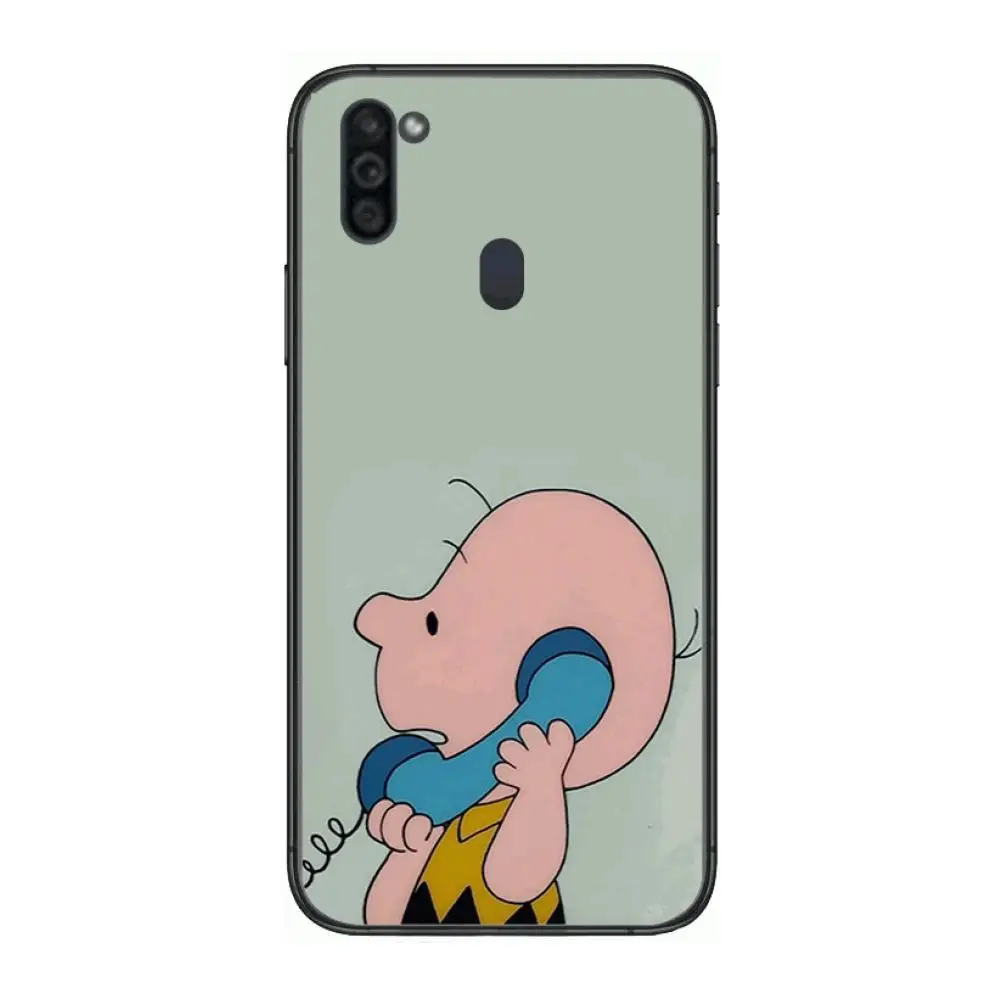 

Cartoons boy dog Mobile Phone Case Hull For Samsung Galaxy M 10 20 21 31 30 60S 31S Black Shell Art Cell Cover TPU