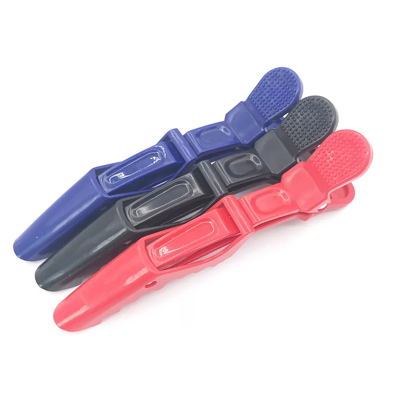 6 шт. зажимы для волос профессиональные в виде клюва секций из крокодиловой кожи