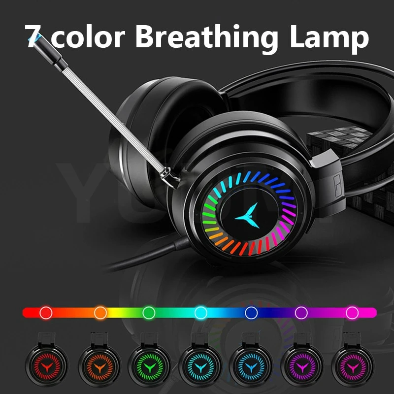 

Pink Gaming Headphone LED Gaming Noise Cancelling Headset With Microphone Stereo Headphone For PC Laptop Gaming Headsets