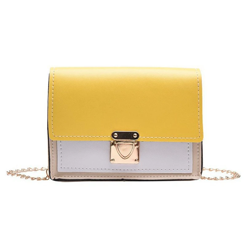 

Women Fashion Chain Shoulder Bag Small Square simple Shoulder Bag The New Korean Version of The Wild Foreign Messenger Bag lady