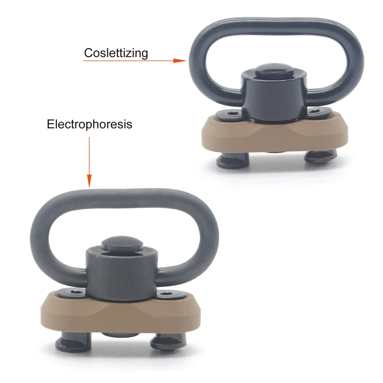 

QD Sling Swivel Stud Mounting Adapter For Keymod/Mlok Rail Quick Release QD Sling Swivel Hunting gun Accessory