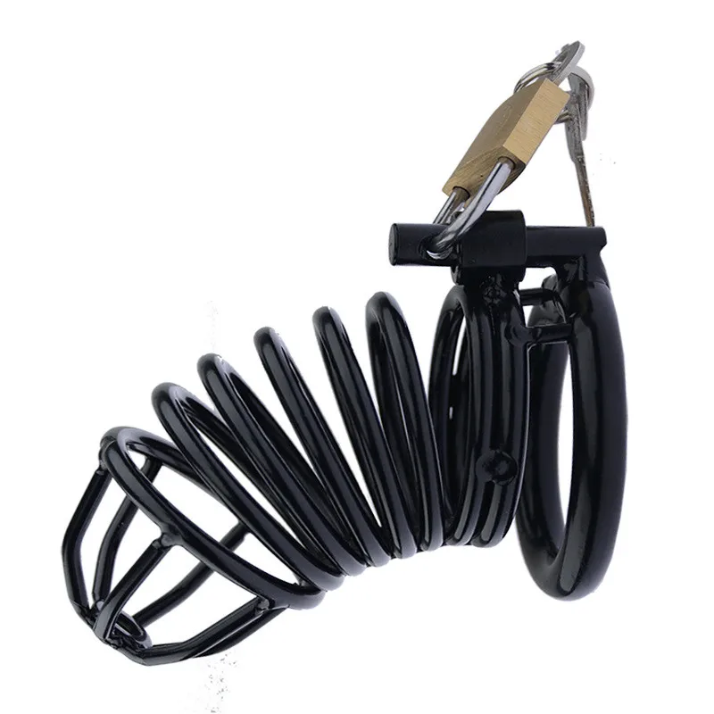 Новая Черная Мужская клетка верности из нержавеющей стали кольца на пенис