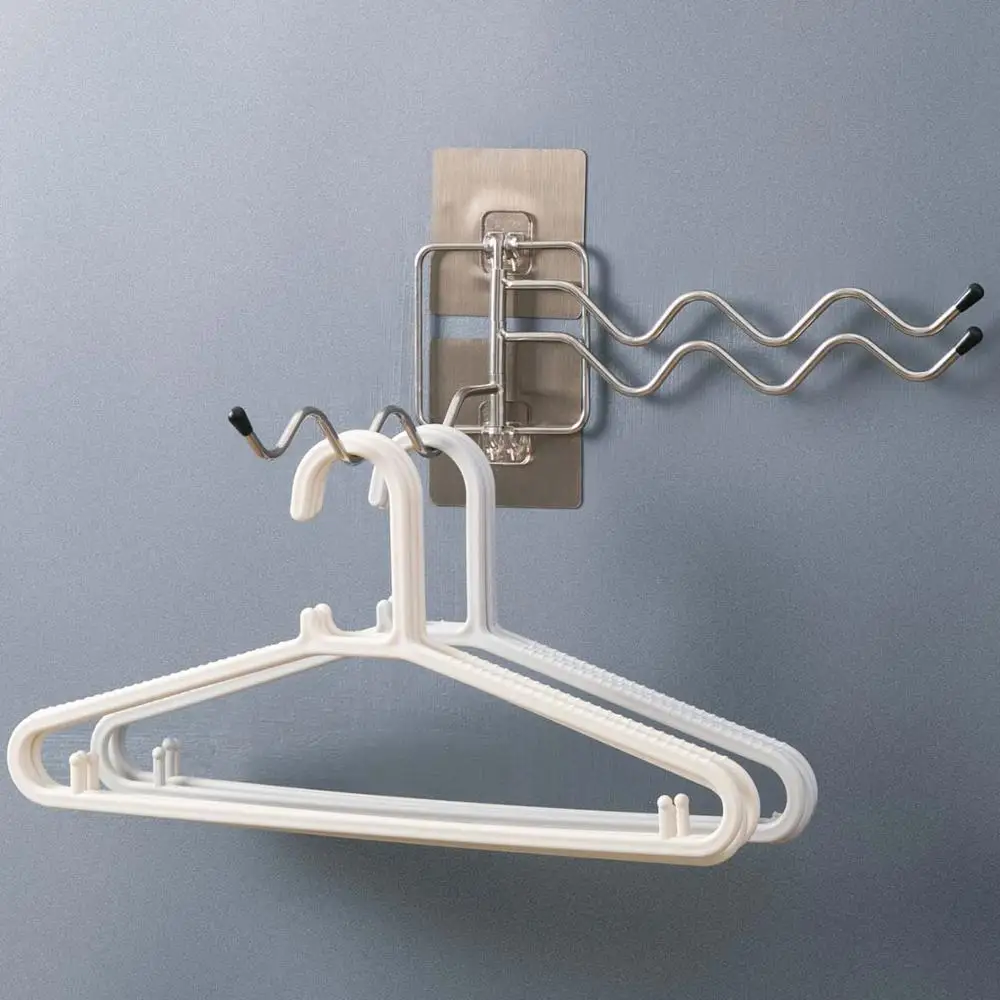 Настенная многодисковая вращающаяся стойка для полотенец ванной комнаты из