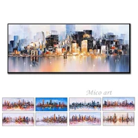no framed hand painted abstract new york painting abstract paintings home decoration wall art for living room for women men ki