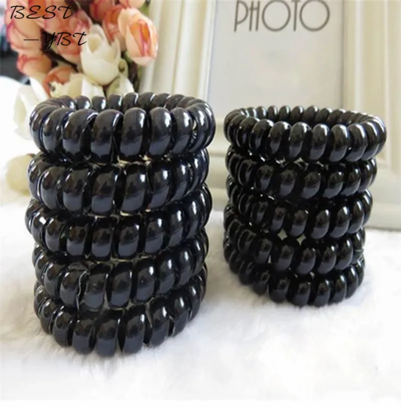 Резинка для волос черная эластичная 4 шт./лот|hair ties|hair accessoriesgirls hair bands |