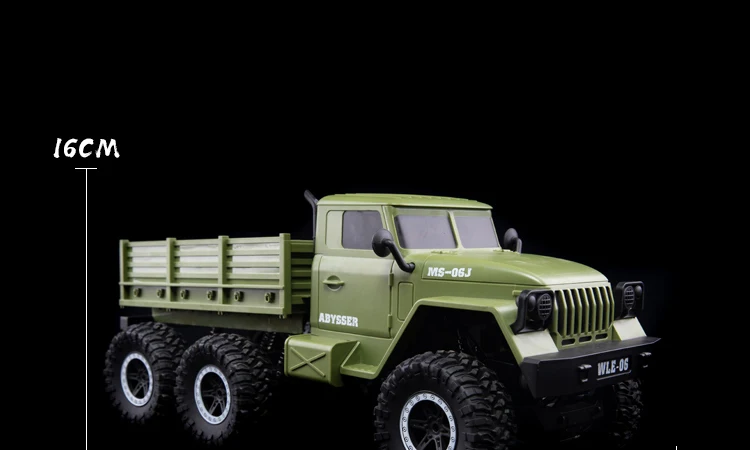 Большой 1/10 2,4G RC Ретро грузовик Урал 6WD независимая система подвески дистанционное управление военный грузовик автомобиль Хобби Игрушки для мальчиков подарок