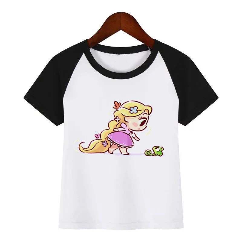 Летняя модная футболка для мальчиков и девочек детская забавная с мультяшной