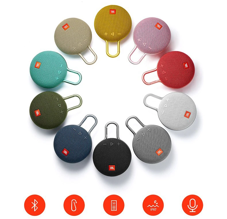 JBL CLIP3 Беспроводная музыкальная шкатулка 3 поколения bluetooth портативный сабвуфер наружный динамик мини аудио водонепроницаемый дизайн