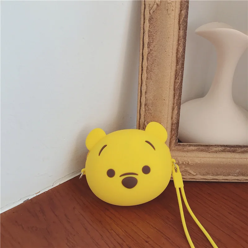Q UNCLE Cartoon Bear сумки для девочек кошелек на молнии кавайный из силикагеля через
