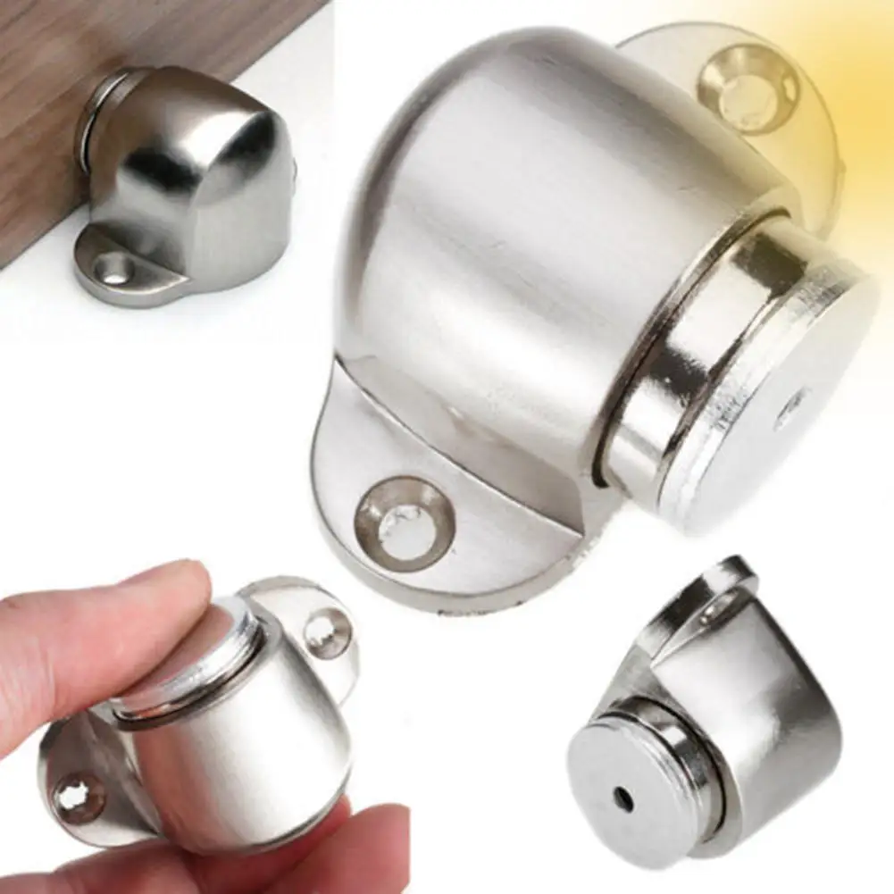 

Hot Sales!!!! Magnetic Zinc Alloy Door Holder Stopper Doorstop Wall Floor Mounted Safety Catch
