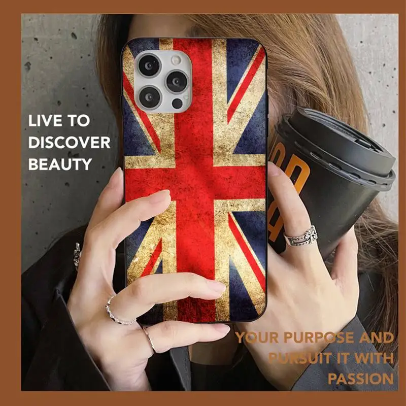 Английский Британский английский Флаг Великобритании чехол для телефона iPhone 13 11