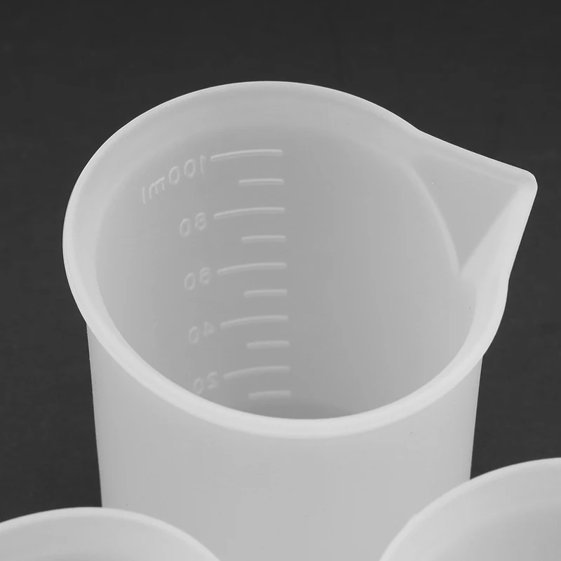 

3pcs/set 100ml Silicone Measuring Cup Resin Glue Tools Cup DIY Jewelry Making Handmade Craft Accessories