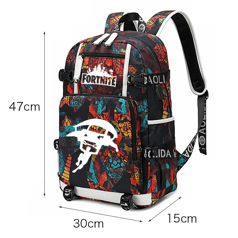 Рюкзаки Fortnite для мужчин и женщин дорожные водонепроницаемые вместительные ранцы