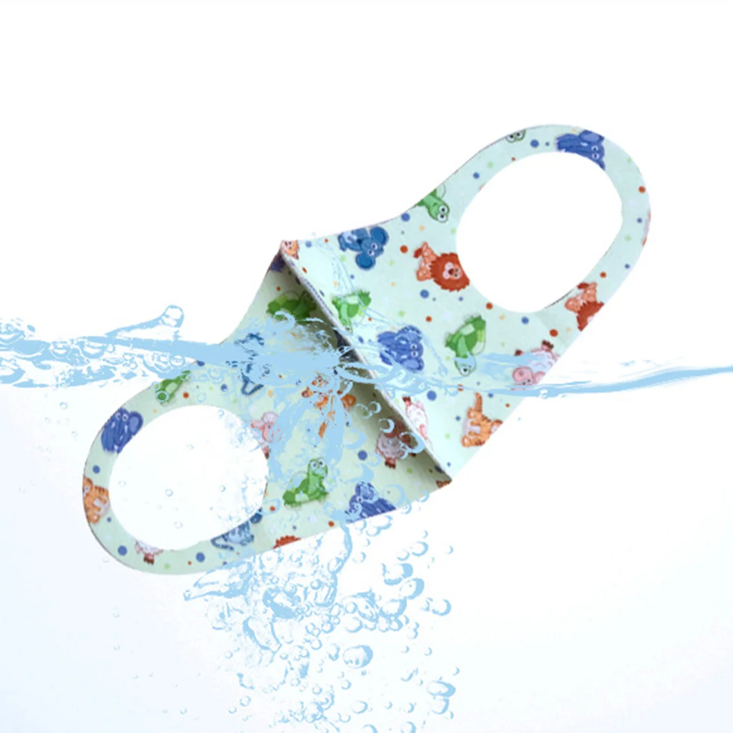 5 шт. мультяшная Губка Маска для рта моющаяся Пылезащитная многоразовая маска