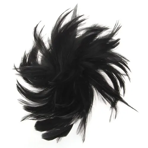 

Black Feather Cocktail Corsage Brooch Pin Hair Clip New HOT