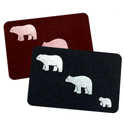 2 Pack Set Декоративный коврик для входной двери, коврик для входной двери, 40x60 см, полиэфирное волокно с вышивкой клевера, TPR резиновый Противоскользящий коврик для пола, ковер - Цвет: 2 Pack Set