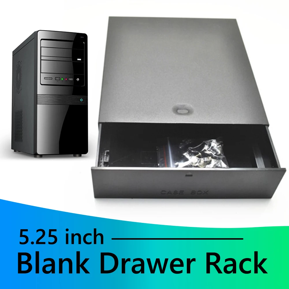 

Desktop computer 5.25 inch Bay Case Shelf Organizer Blank Drawer For Storage Devices Memory Cards USB Flash Hard Drive BOX525