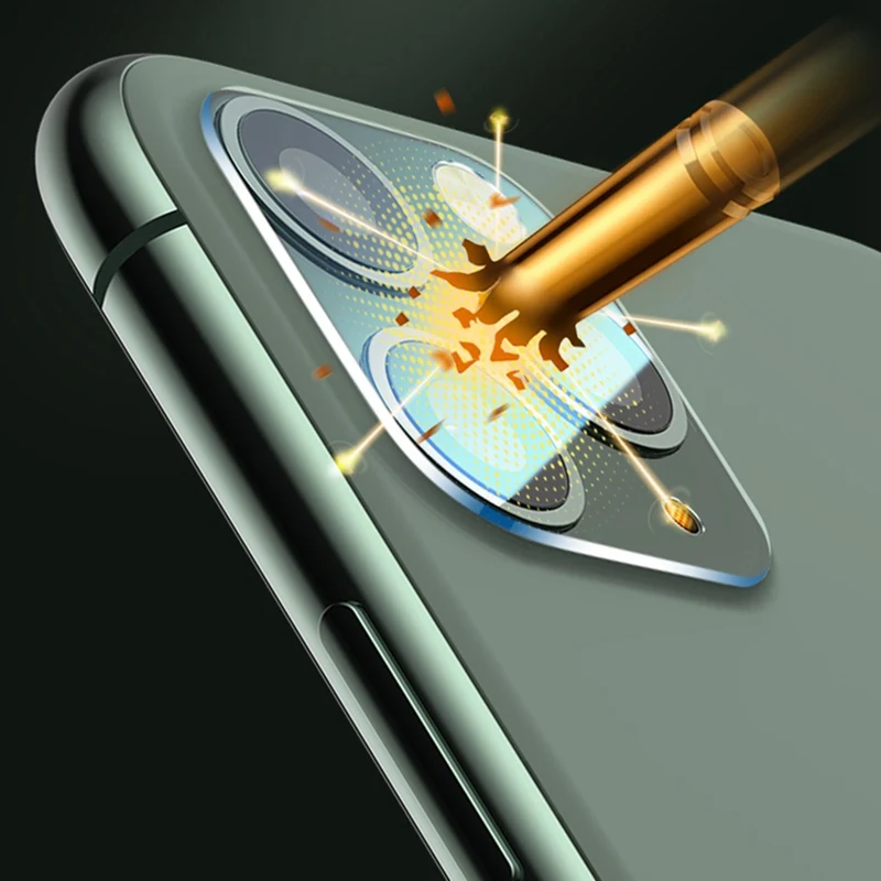 6D закаленное стекло для iPhone X XS 11 Pro Max полное покрытие 9H объектив камеры