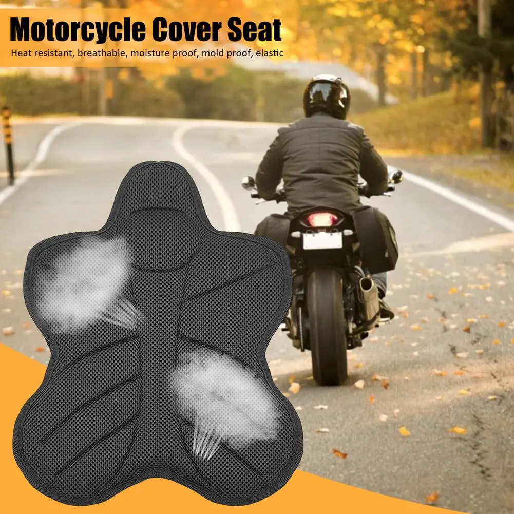 

2021 New Motorcycle Seat Cushion 3D Mesh Seat Cover Nonslip Sunscreen Insulation Cooling Down Seat Pad Drop Shipping Hot