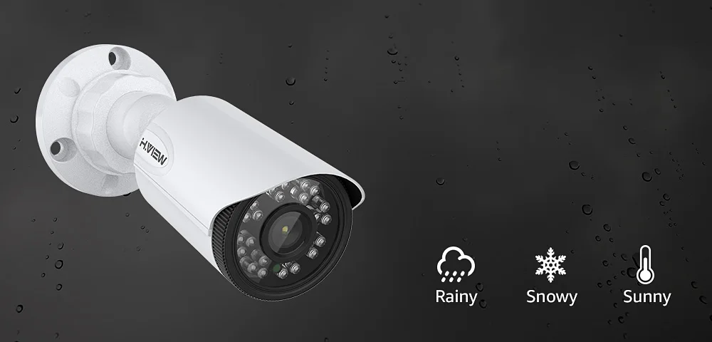 H. View 16CH система видеонаблюдения 8 720P уличная камера безопасности 16CH CCTV DVR комплект видеонаблюдения iPhone Android Удаленный просмотр