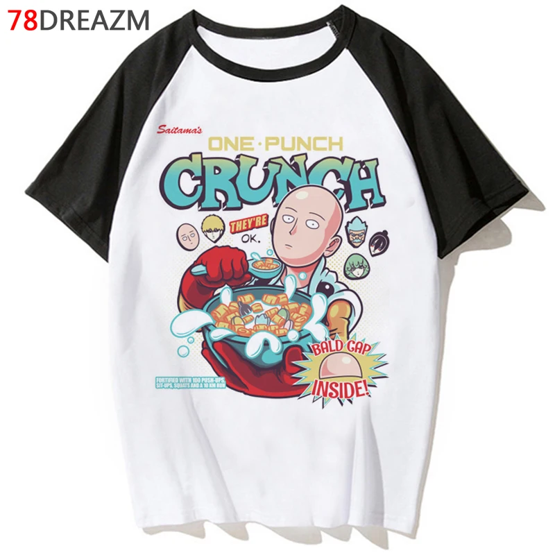 Funny One Punch Man T Shirt Women Kawaii Grunge Aesthetic Summer Tops Japanese Anime Tshirt Hot Cartoon Unisex T-shirt Female
