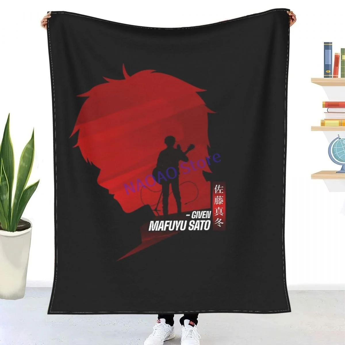 

Mafuyu Sato Given Anime Throw Blanket Sheets On The Bed, Blanket On The Sofa, Decorative Lattice Bedspreads, Sofa Covers