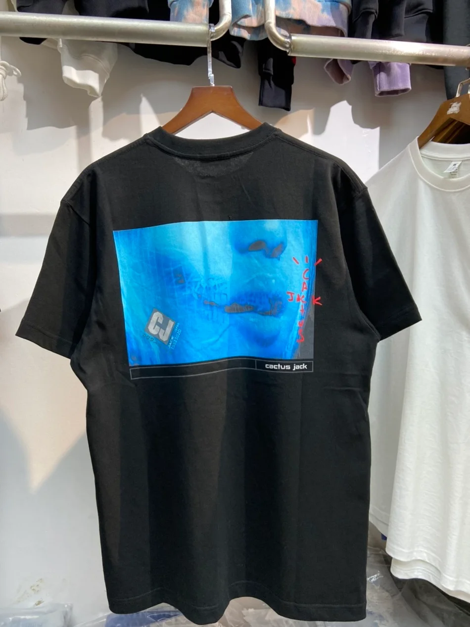

Foam Printing Cactus Jack Travis Scott T Shirt Men Women Streetwear Top T-shirt Tees clothing t shirts