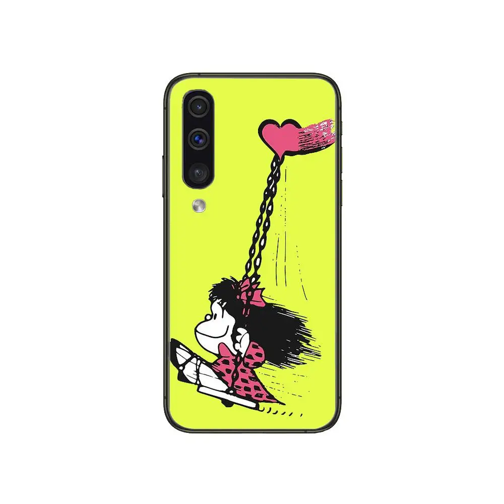 

Case Mafalda Cartoons style Phone cover hull For SamSung Galaxy S 8 9 10 20 21 S30 Plus Edge E S20fe 5G Lite Ultra black soft