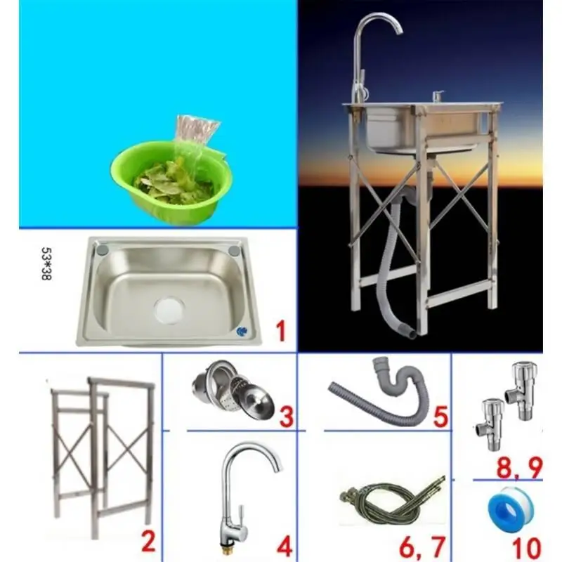 MODEL X Banheiro Evier встроенный портативный диссипадор Lavello кран Afwasbak Lavabo De Cocina Fregadero Cuba Pia Cozinha кухонная раковина - Цвет: MODEL X