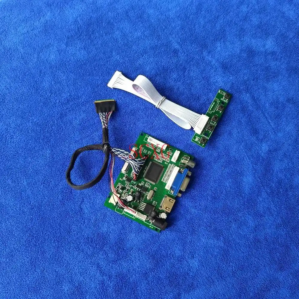 

1366*768 LCD monitor drive board 60Hz WLED Fit B140XTN02.0/B140XTN02.3/B140XTN02.5 panel VGA AV HDMI-compatible LVDS 40 Pin Kit
