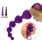 Для женщин Секс-игрушки тянуть шарики Анальная пробка Экологически чистая силиконовая игрушка для игры на заднем дворе массаж легко тянуть ручки дизайн, товары для взрослых
