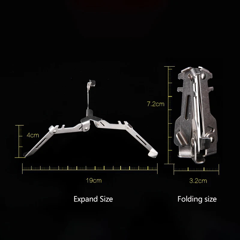 Качественный держатель для наружной газовой плиты из нержавеющей стали складной