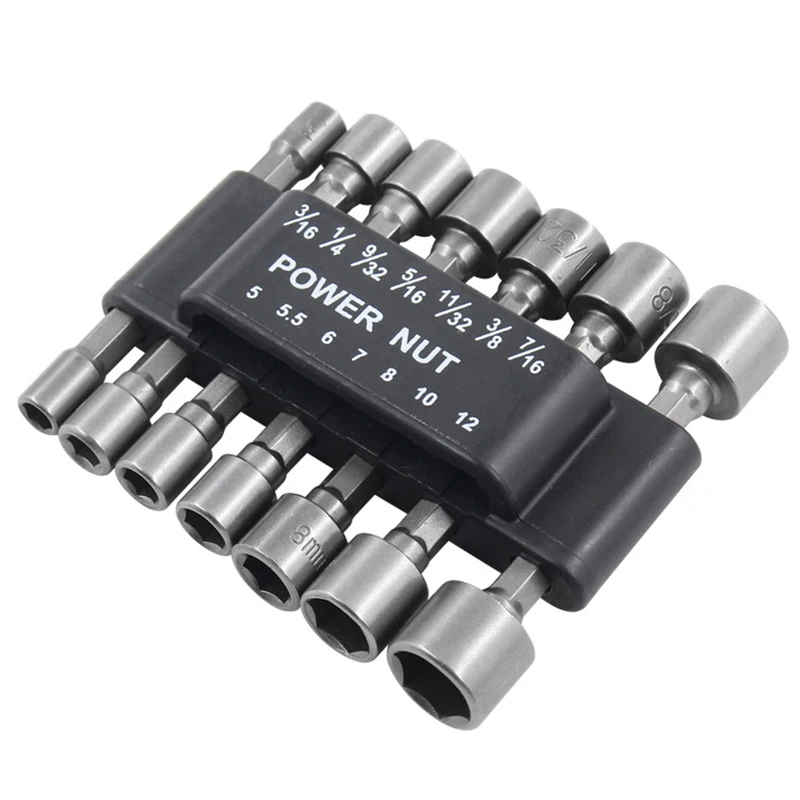 

Набор адаптеров для торцевых ключей 14 шт./компл. 5-13 мм, 1/4 дюйма, шестигранный хвостовик, отвертка, гайка, ручные инструменты, метрический эле...