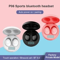 tws bluetooth 5 0 mini earphone sport waterproof wireless bluetooth headphone with dual micrphone hifi gaming music headsets