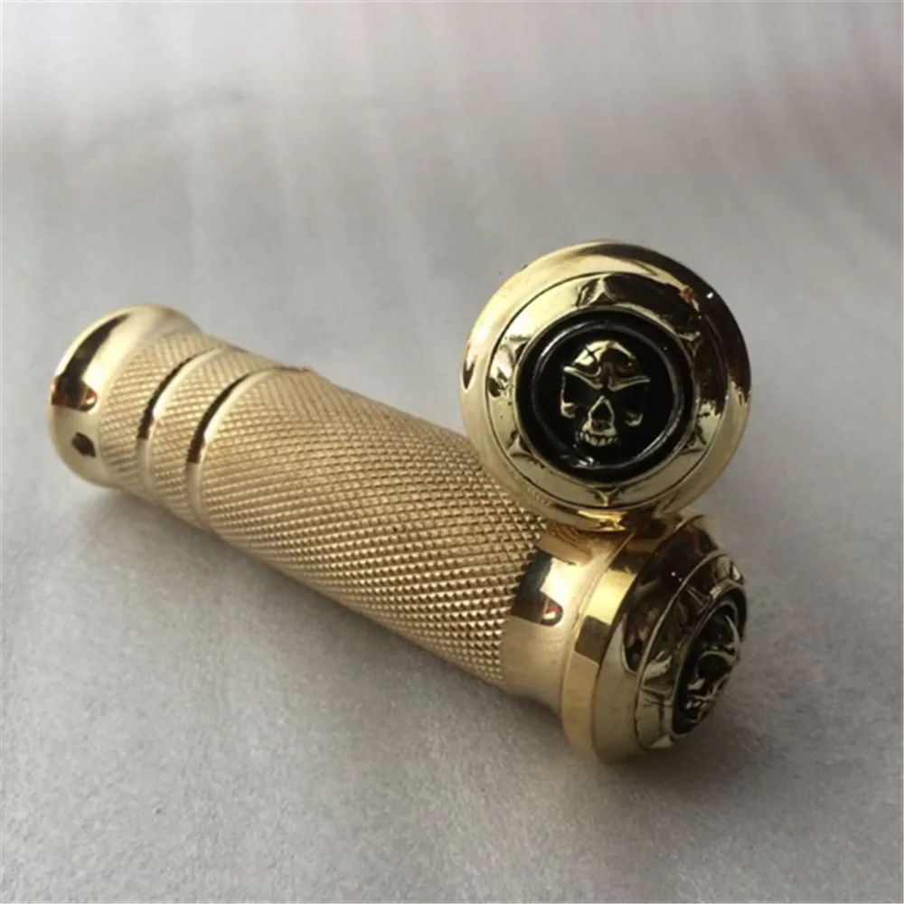 Motor Custom Brass Skull Hand Grips For  Sportster,Brass Parts,Motor Low Ride,Brass Foot Peg