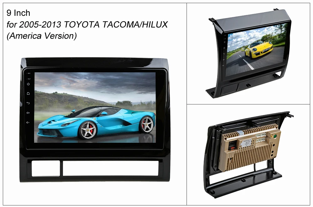 Автомобильный gps-навигатор SINOSMART 2.5D ips/QLED 1G/2G для Toyota TACOMA Hilux AVENSIS 32EQ DSP, 4G слот для sim-карты опционально