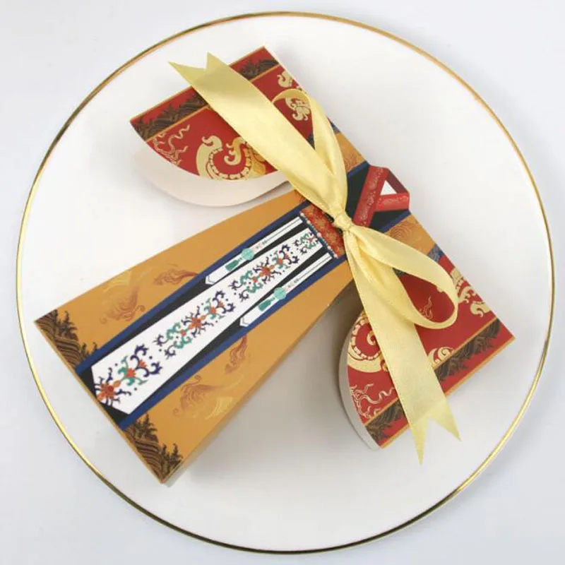 50 пар бумажных коробок конфет для невесты жениха лазерная резка традиционное