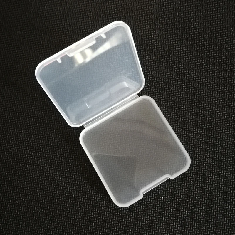 5 шт. без логотипа мини прозрачная подарочная коробка PP упаковка размер 40x40x6 мм 1