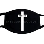 Техническая маска с принтом Креста для мужчин и женщин, унисекс, музыкальный фестиваль, черная, Детройт, техол, повседневная, гордость, мужская, унисекс, модная маска