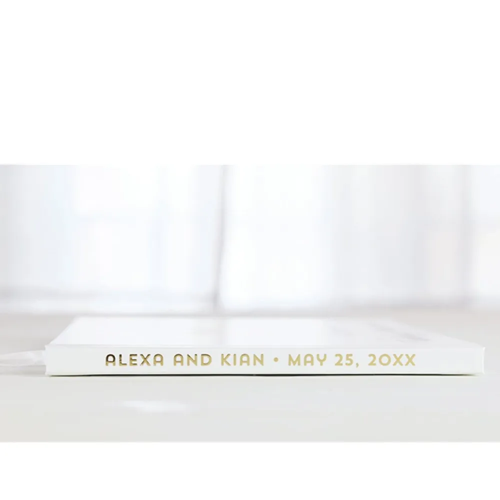 Индивидуальная монограмма Свадебная Гостевая книга розовая и Золотая подарок на