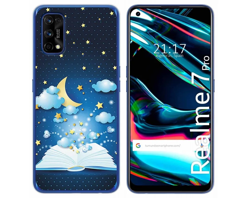 Гелевый Чехол из ТПУ для Realme 7 Pro Design book tales | Мобильные телефоны и аксессуары