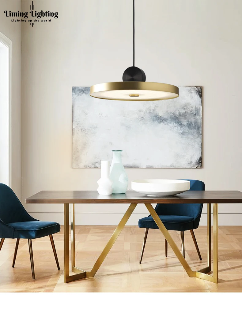Postmodern Creative Nordic gold Living Room Corridor Restaurant Designer LED Pendant Lamps Bar Cafe Model Room Pendant Lights