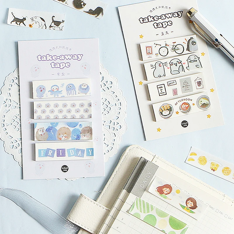 80 шт./компл. Kawaii Sticky Note To Do List милые наклейки хлопья корейские для украшения