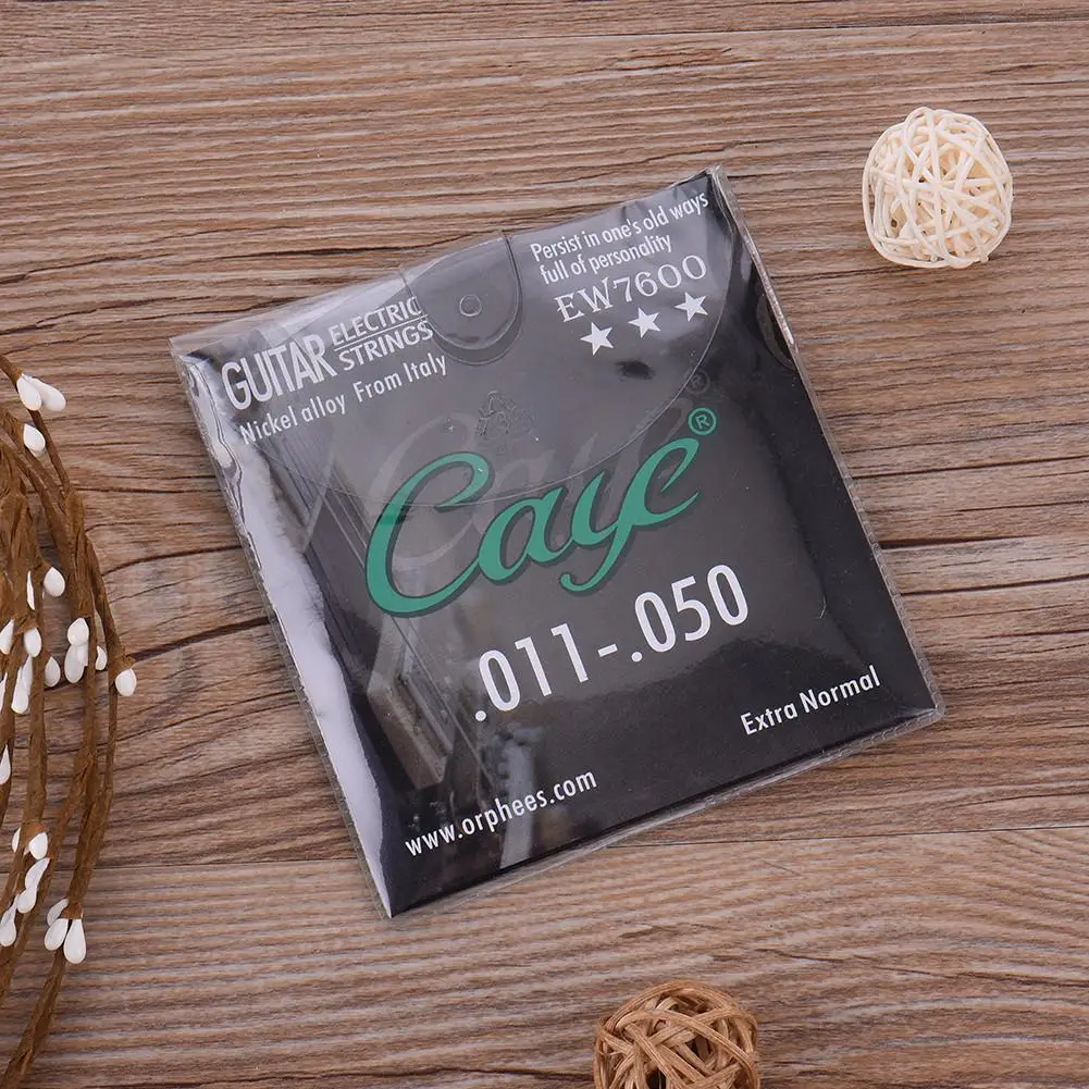 orphee caye ew serie elektrische gitarre saiten set metall rock hexagonal carbon stahl elektrische gitarre string gitarre zubehör free global shi