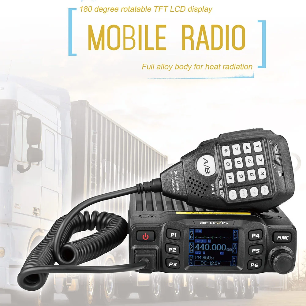 RETEVIS RT95 Мобильная Радио Автомобильная рация VHF UHF Автомобильная радиоприемник Amador TFT lcd дисплей 25 Вт двухсторонняя Автомобильная радиоприемопередатчик+ микрофон