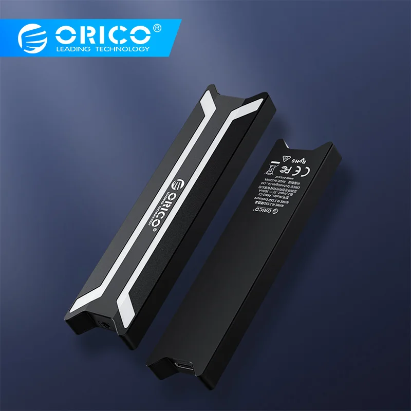 ORICO алюминиевый M.2 Накопитель SSD с протоколом NVME чехол USB C USB 3,1 10 Гбит/с Жесткий диск чехол поддержка UASP M.2 USB NVME корпус жесткий диск коробка