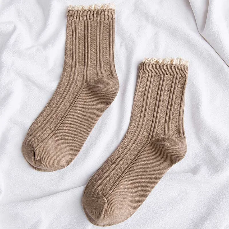 

1 Pair Hot Lace Lovely Girls Socks Soft Sweet Women Socks White Kawaii Janpan wool Socks