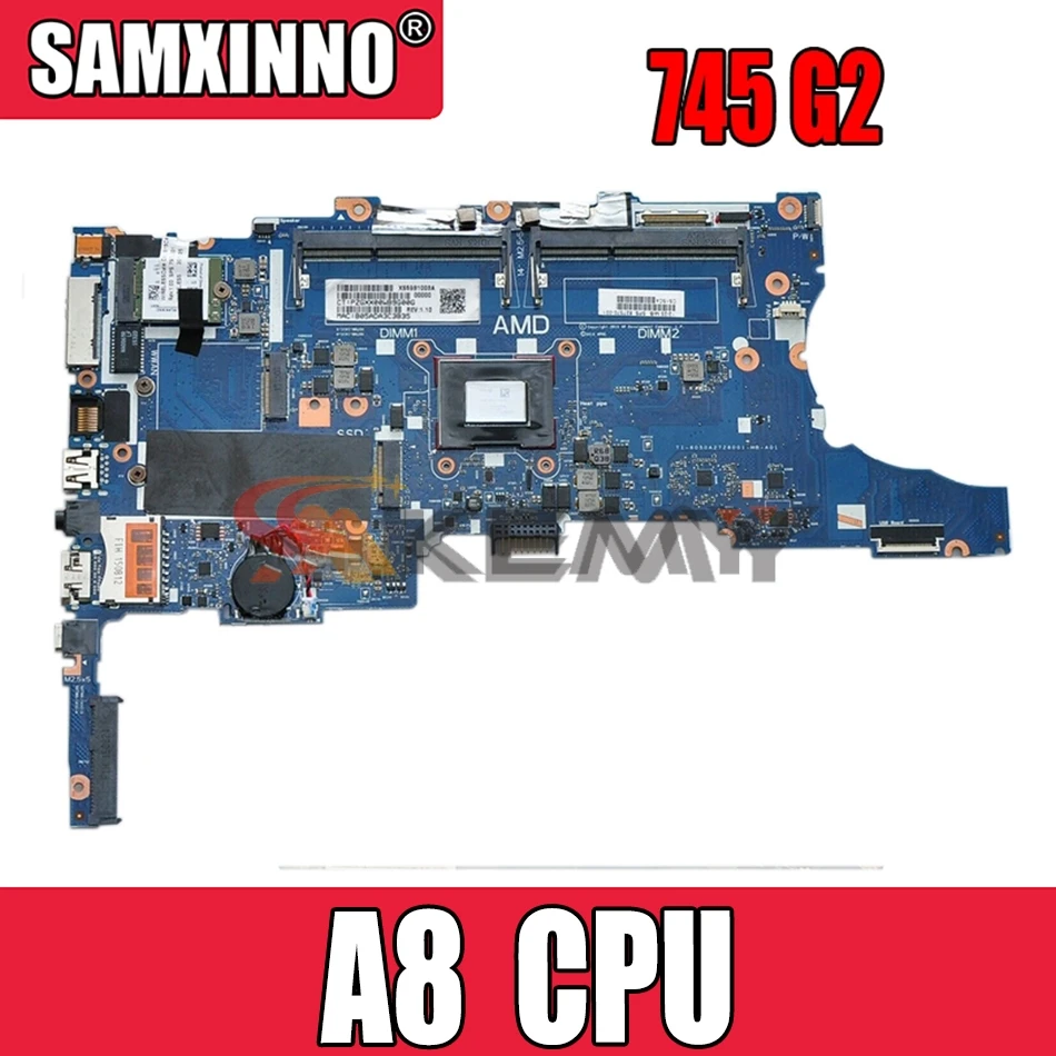 

AKemylaptop материнская плата для HP 745 845 G2 G3 материнская плата Процессор A8 PRO-8600B 827570-001 828598-601