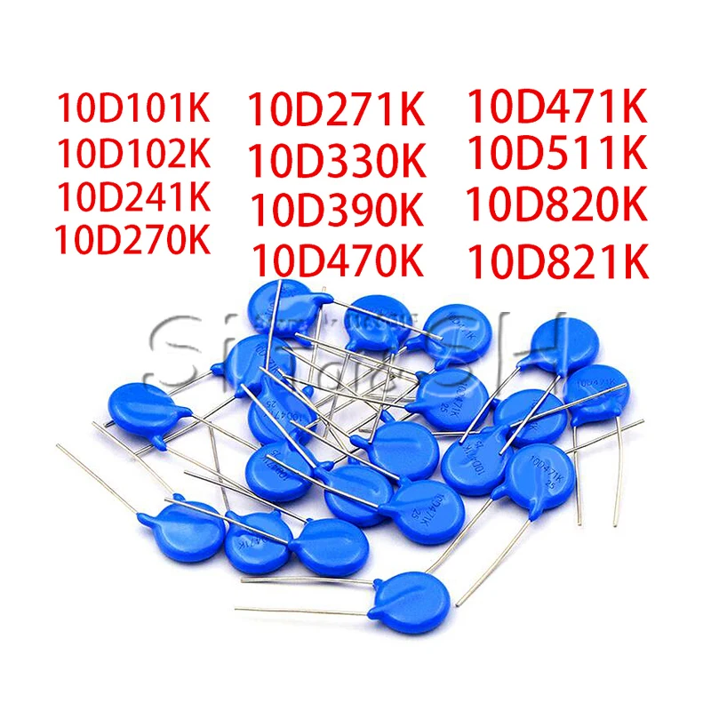 

Варистор 10D270K 10D330K 10D390K 10D470K 10D151K 10D241K 10D271K 10D331K 10D391K 10D431K 10D471K 10D561K 10D681K 10D821K