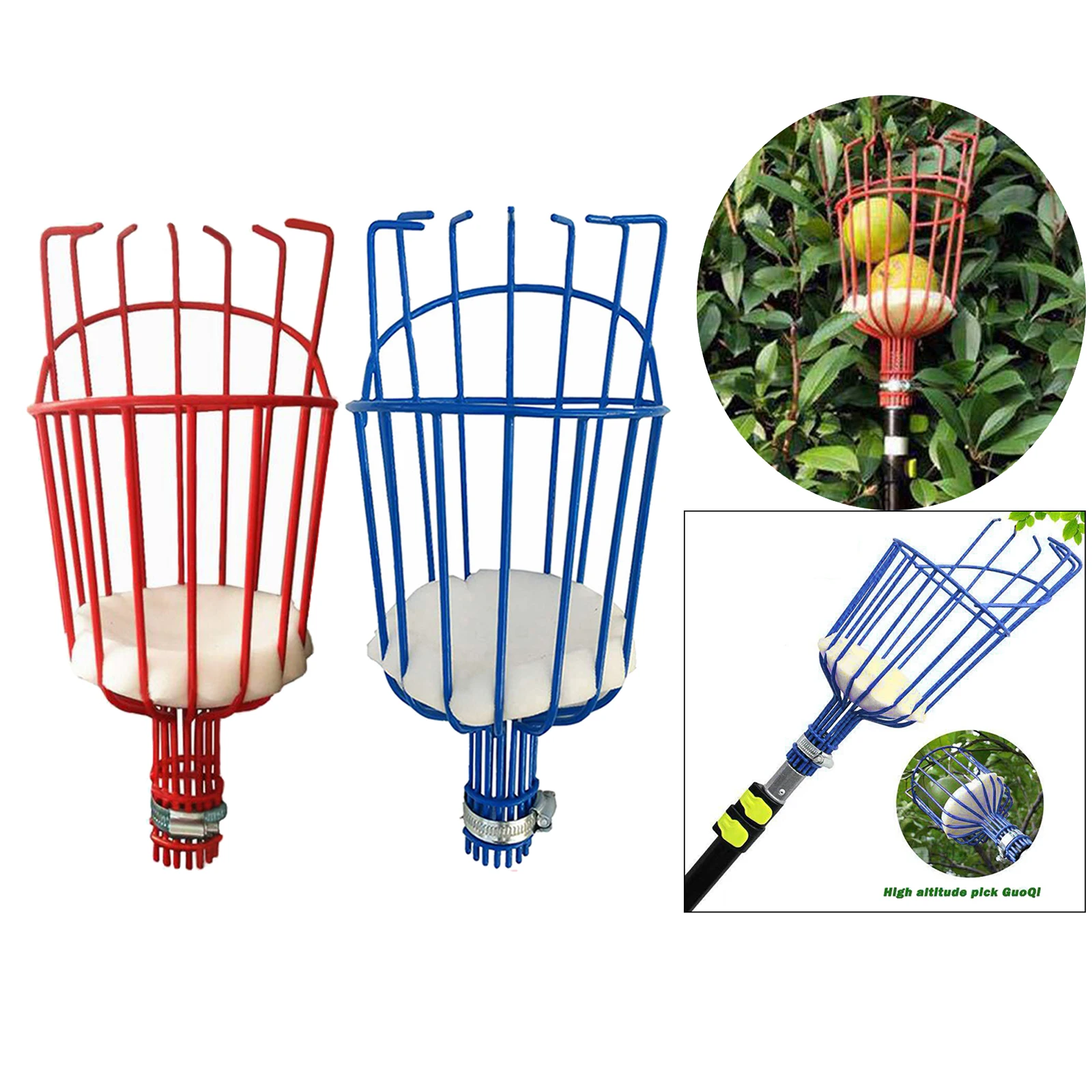 

Convenient Fruit Picker Farm Iron Collection Picking Catcher Garden Tool